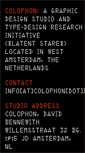 Mobile Screenshot of colophon.info
